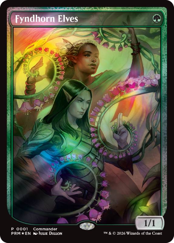 Foil Fyndhorn Elves CommandFest promo card